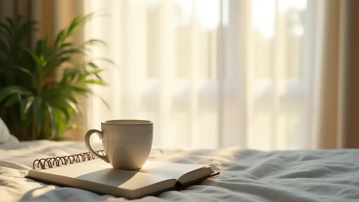 Daily gratitude journal routine for abundance and positive energy