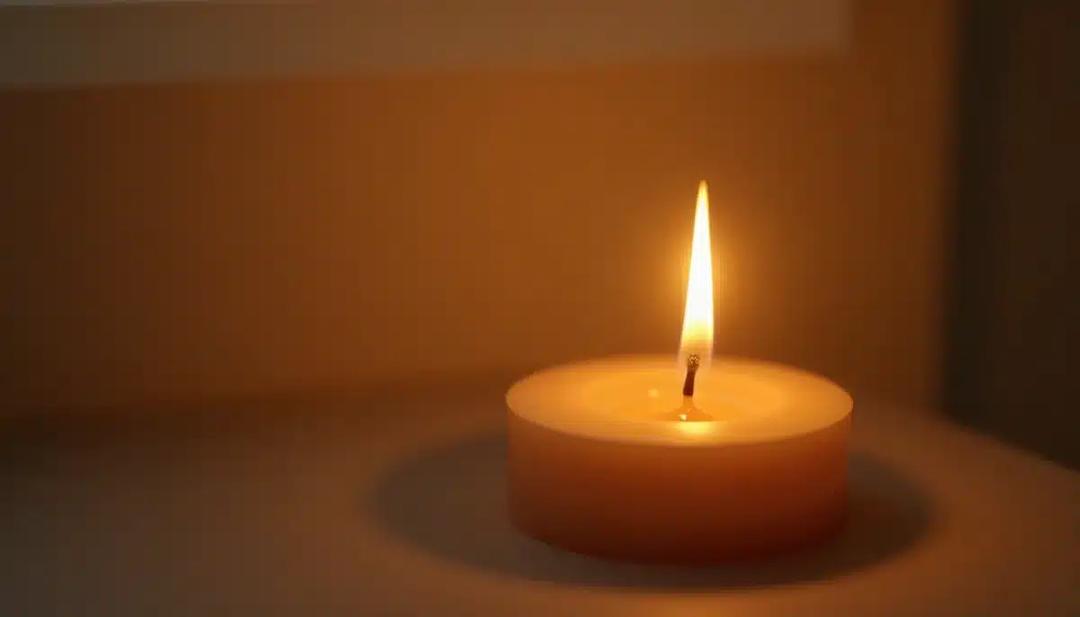 Candle meditation for beginners using a soft candle flame for focus and calm