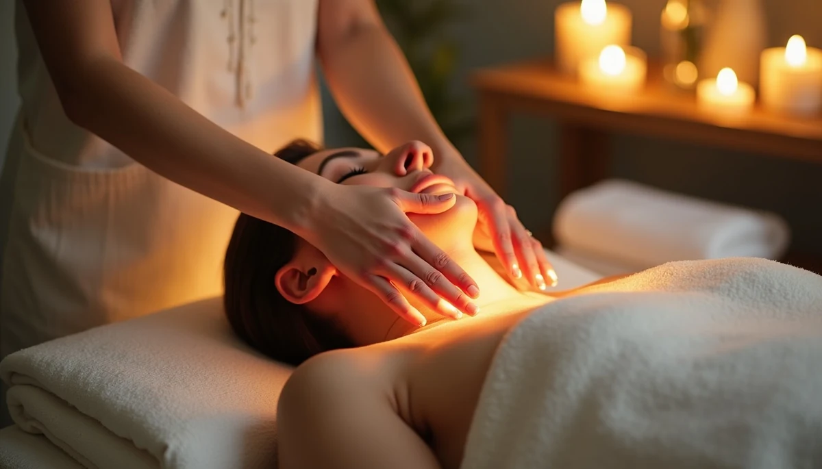 Reiki energy healing first session peaceful treatment room